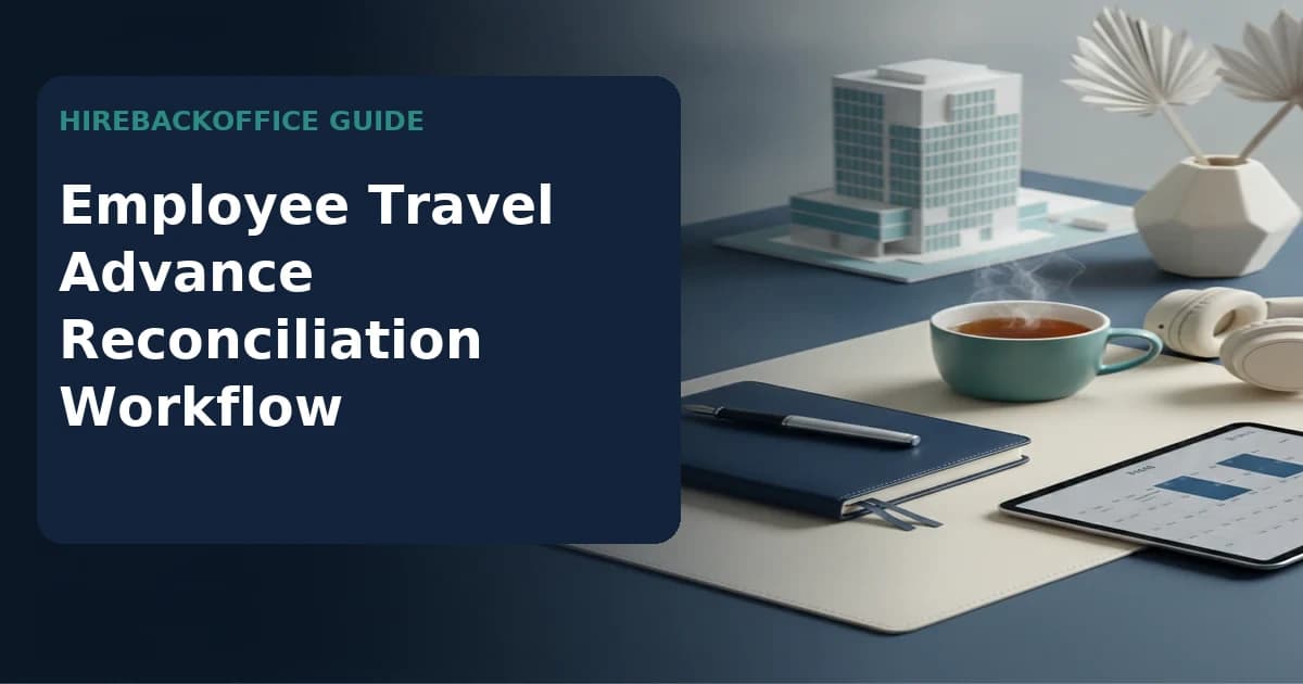 Employee Travel Advance Reconciliation Workflow record review by a back-office coordinator