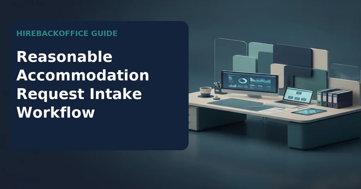Reasonable Accommodation Request Intake Workflow record review by a back-office coordinator