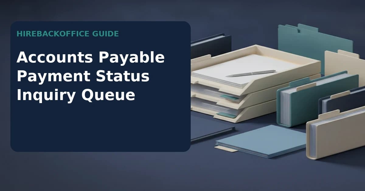 Accounts Payable Payment Status Inquiry Queue showing source evidence, owner decisions, exceptions, and closure status