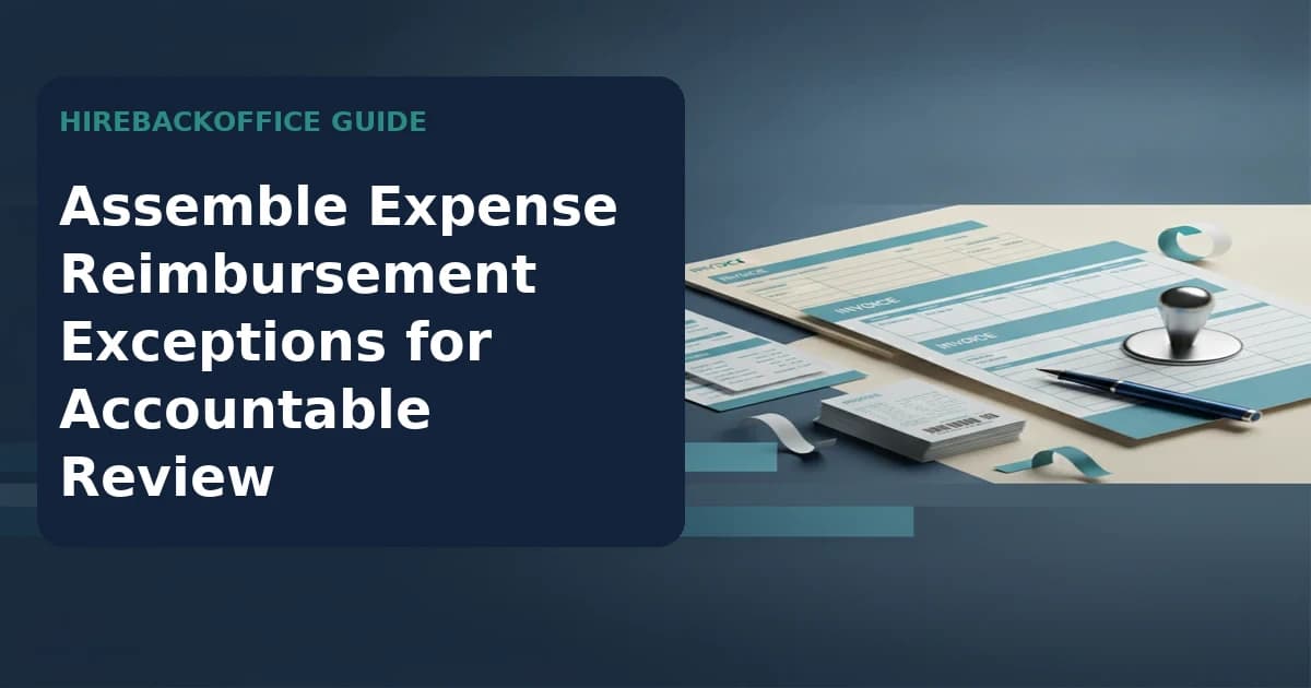Assemble Expense Reimbursement Exceptions for Accountable Review