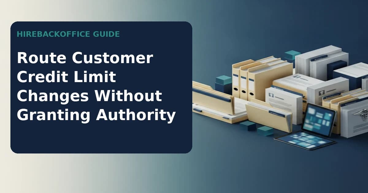 Route Customer Credit Limit Changes Without Granting Authority